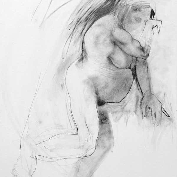 graphite figure drawing by jamie frost