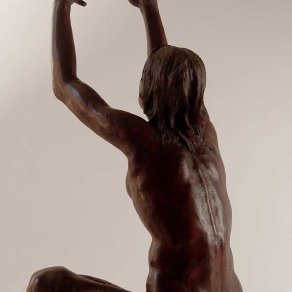 painted ceramic sculpture by Jamie frost
