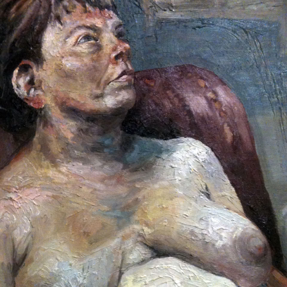 portrait painting in oils by jamie frost