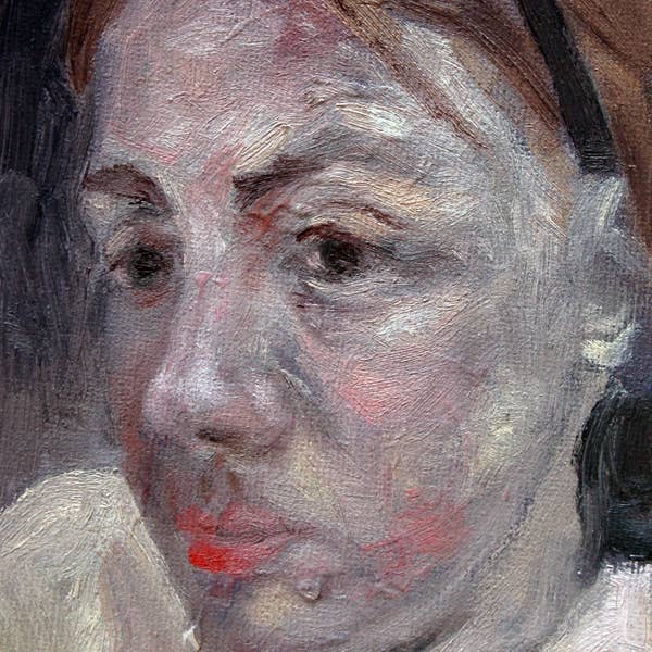 portrait painting in oils by jamie frost