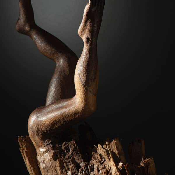 wooden legs carved by jamie frost