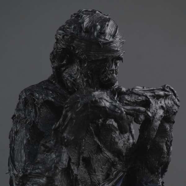 painted ceramic sculpture by Jamie frost
