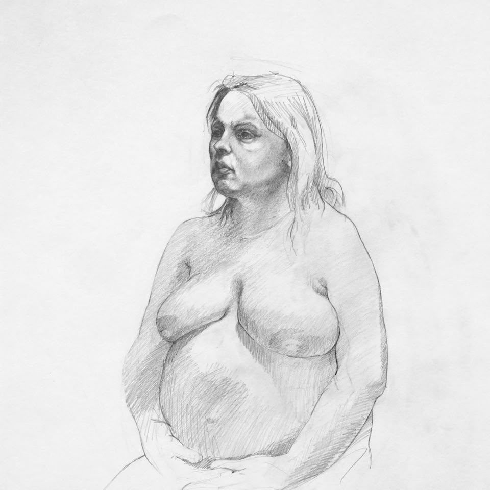portrait drawing in pencil by jamie frost
