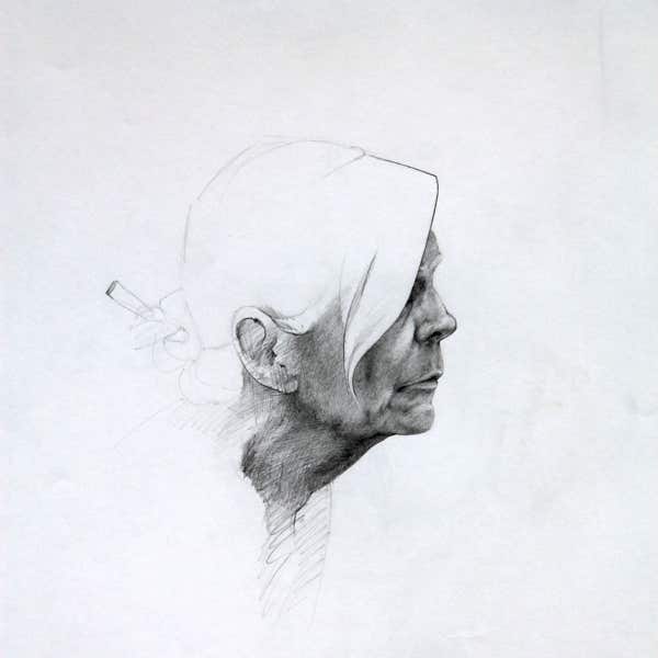 portrait drawing in pencil by jamie frost